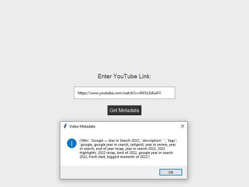 Image of Youtube Meta Scraper 2